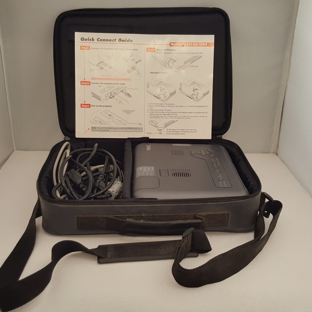 NEC Technologies MultiSync LT85 DLP Micro-Portable Projector FOR PARTS or REPAIR